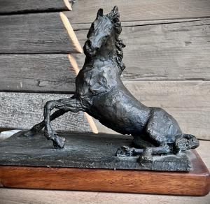 Scultura bronzo cavallo